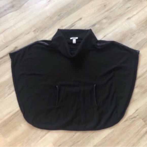 White House Black Market Black Poncho - Picture 9 of 11